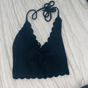 Super down crochet halter from revolve